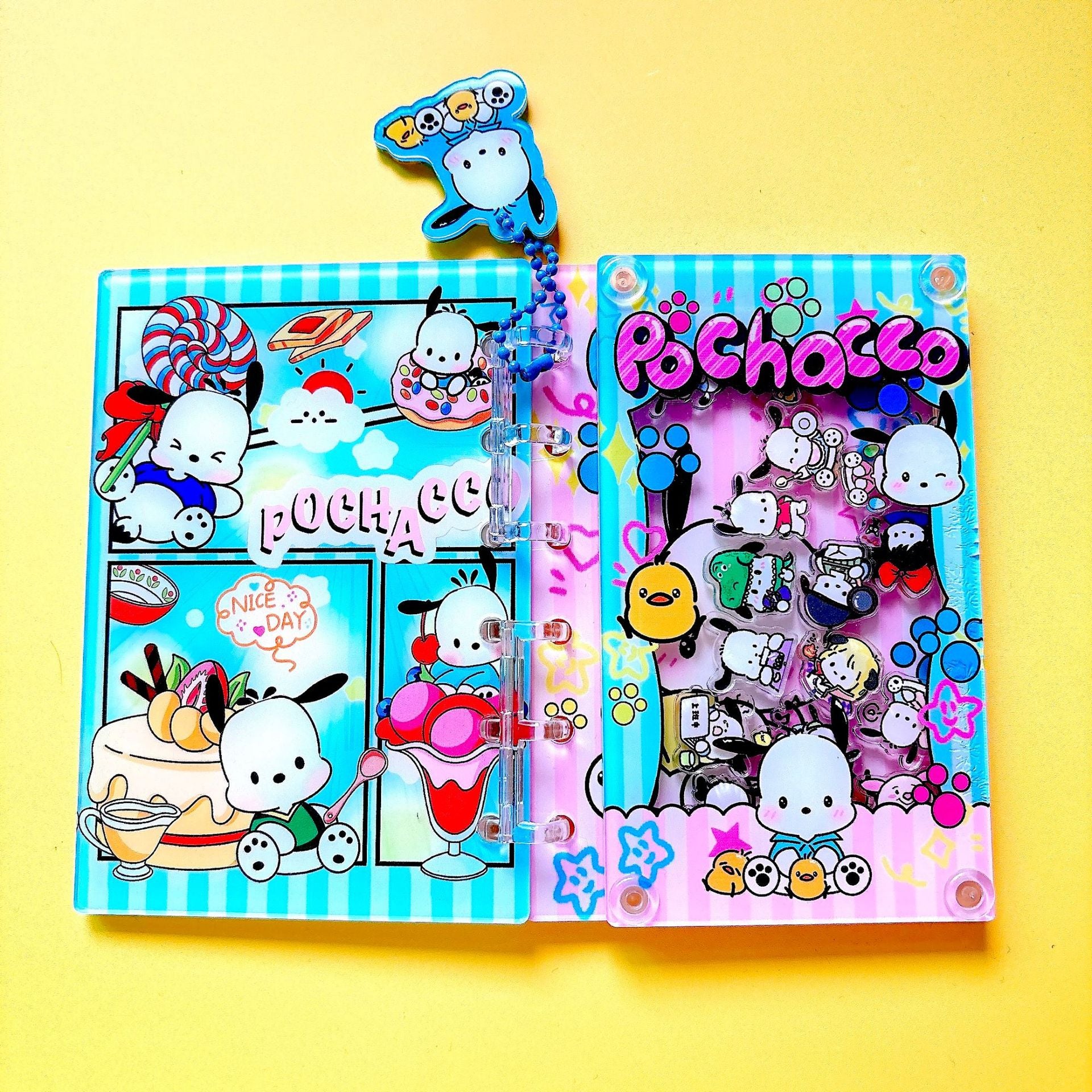 Wholesale acrylic shake book notebook loose-leaf book DIY A7 A5 Size OLY Exclusive